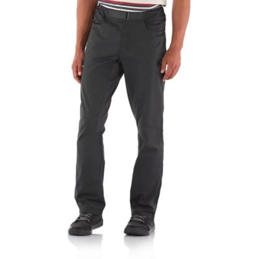 Mammut Massone Pants Pockets Belt Loops Elastic Hook Loop Straight Dark Gray 34